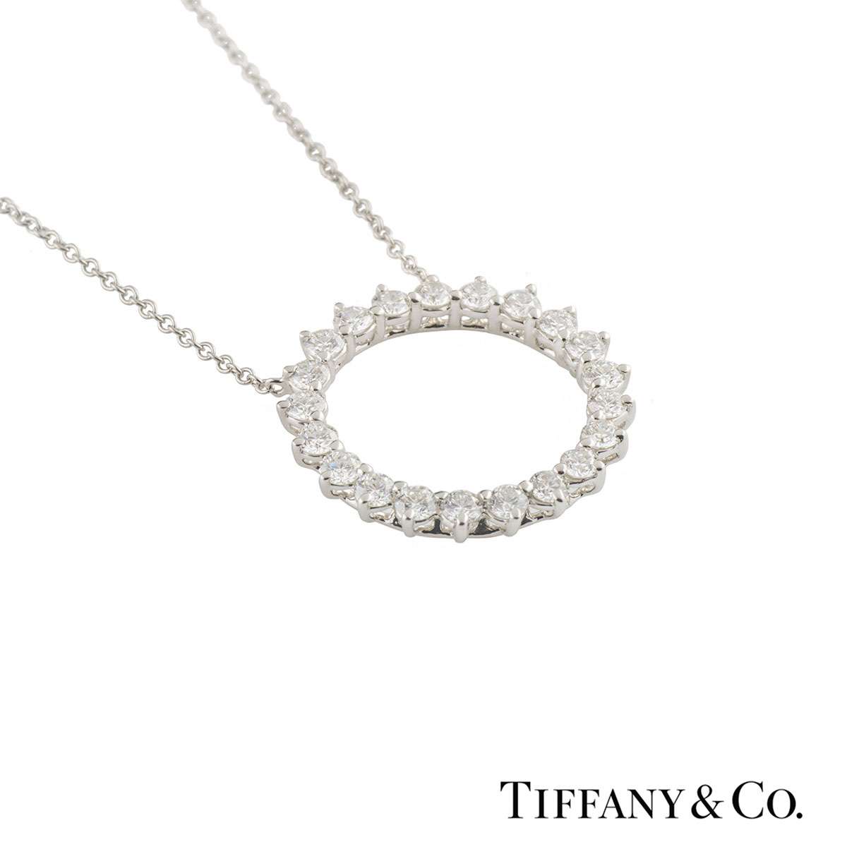 tiffany open circle pendant